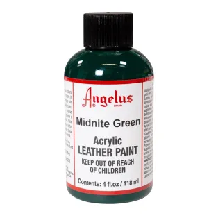 ANGELUS Acrylic Leather Paint Standard 4oz #052 MIDNITE GREEN / ŚREDNIOZIELONA farba akrylowa do malowania Sneakersów i Jeansu