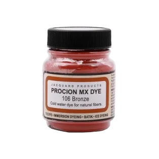 JACQUARD Procion MX Dye 0.66oz #1106 BRONZE / Brązowy barwnik do tkanin z naturalnych włókien roślinnych (celulozowych)