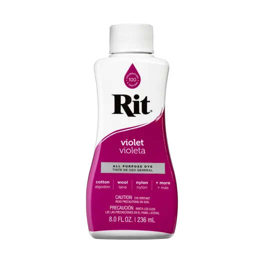 uniwersalny fioletowy barwnik do tkanin i innych powierzchni w formie płynnej RIT DYE Violet