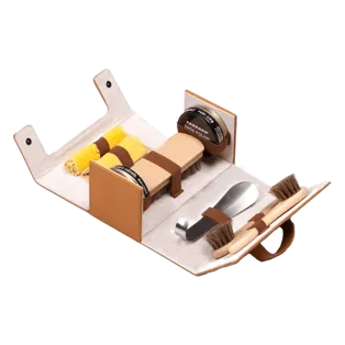 TARRAGO Kit Shoe Care Travel Light Brown / Podróżny zestaw do czyszczenia i pielęgnacji obuwia