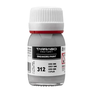 TARRAGO SNEAKERS Paint Standard Colors 25ml #312 GREY / Szara farba akrylowa do personalizacji i renowacji butów oraz jeansu