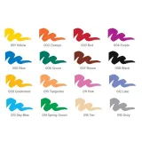 Jacquard Tee Juice Fine Point Fabric Art Marker to szary pisak o wysokiej gęstości, idealny do tworzenia ręcznie rysowanych grafik, rysunków na tkaninach, odzieży.