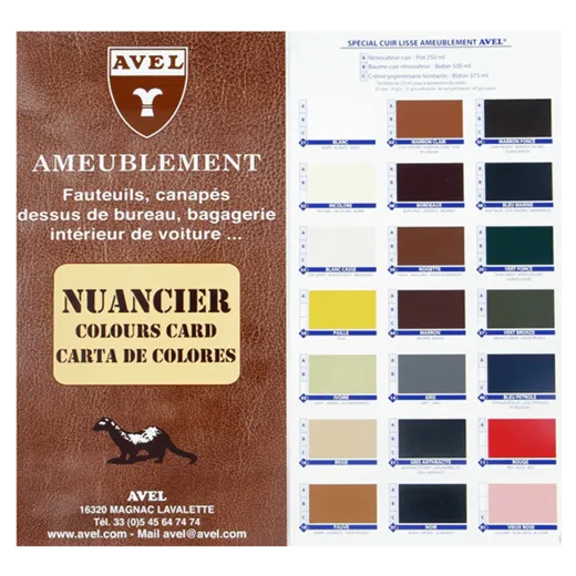 AVEL LTHR Color Chart / Karta kolorów
