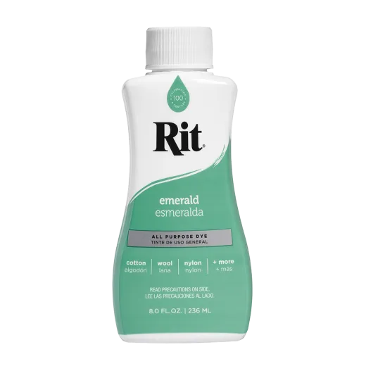 uniwersalny szmaragdowy barwnik do tkanin i innych powierzchni w formie płynnej RIT DYE  Emerald