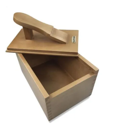 SAPHIR BDC Box Footrest Birch - Drewniana luksusowa skrzynka na kosmetyki i akcesoria do pielęgnacji obuwia