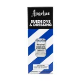 Bezbarwna baza do mieszania kolorów farb ANGELUS Suede Dye & Dressing, którym nie tylko odnowisz kolor swoich butów, ale i zmienisz ich odcień z jasnego na ciemniejszy lub wykonasz atrakcyjny Custom.