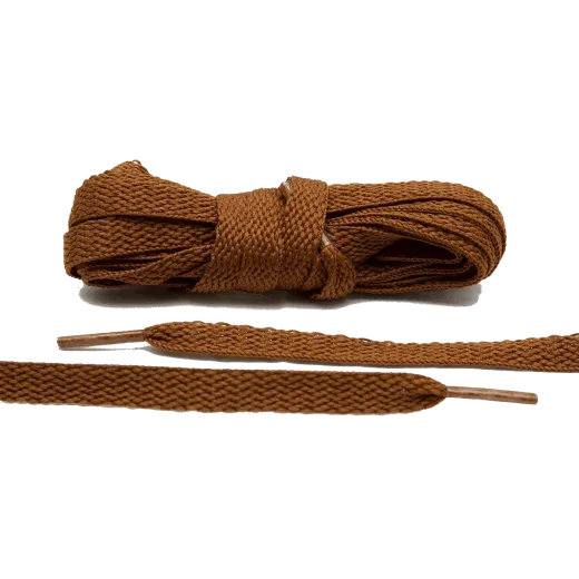 Sznurowadła płaskie brązowe do butów LACE LAB laces, personalizacja obuwia, custom, malowanie adidasów Sznurowadła płaskie brązowe do butów LACE LAB laces, personalizacja obuwia, custom, malowanie adidasów
