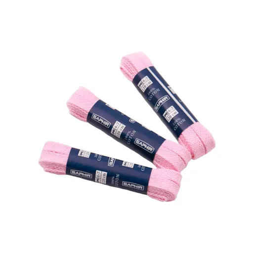 jasno rózowe płaskie sznurowadła do obuwia