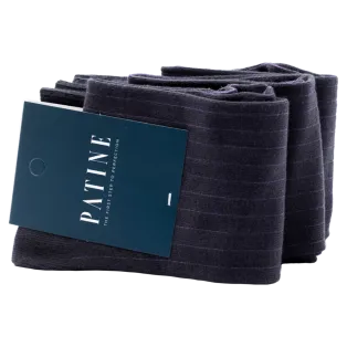 PATINE Socks Shadow PASH51B Dark Grey / Purple - Skarpety klasyczne
