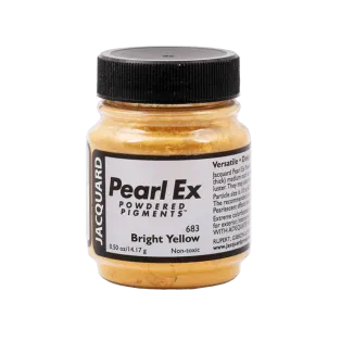 JACQUARD Pearl EX Powdered Metallic Pigments 0.5oz #683 DUO BRIGHT YELLOW / Jasnożółte metaliczne i perłowe pigmenty w proszku do rękodzieła