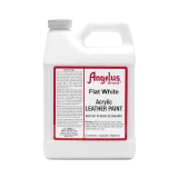 Biała farba matowa do personalizacji butów i jeansu Angelus Flat White. Duże opakowanie farby do customizacji.