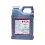 Czarna matowa farba do obuwia i odzieży Angelus Flat Black. Do customizacji skór i tkanin. 