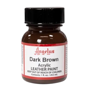 ANGELUS Acrylic Leather Paint Standard 1oz #018 DARK BROWN / CIEMNOBRĄZOWA farba akrylowa do malowania Sneakersów i Jeansu