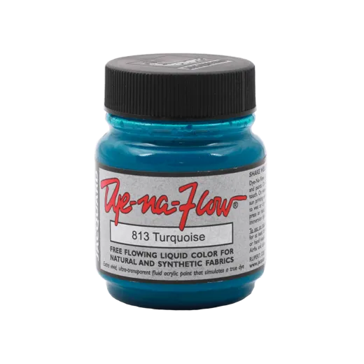 JACQUARD Dye-Na-Flow Paint 2.25oz #813 TURQUOISE / TURKUSOWA płynna farba akrylowa do tkanin