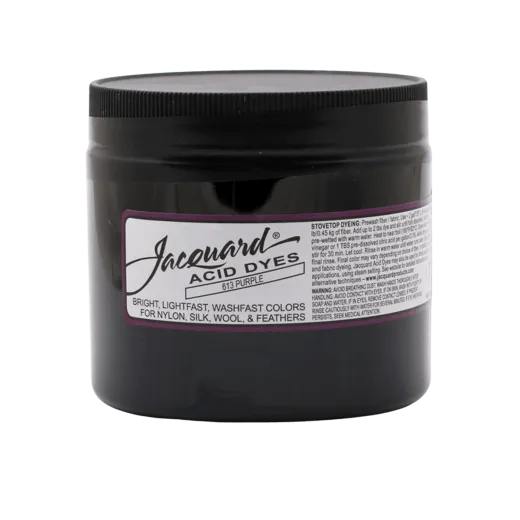 JACQUARD Acid Dye 8oz #613 PURPLE / PURPUROWY barwnik kwasowy do wełny, jedwabiu i piór