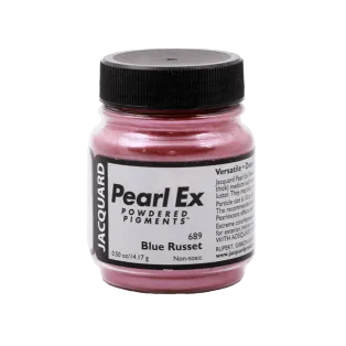 JACQUARD Pearl EX Powdered Metallic Pigments 0.5oz #689 BLUE RUSSET / Niebieskordzawe metaliczne i perłowe pigmenty w proszku do rękodzieła