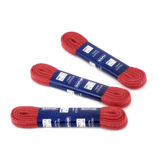 Okrągłe sznurowadła czerwone