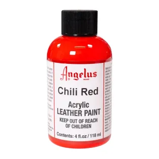 ANGELUS Acrylic Leather Paint Standard 4oz #260 CHILI RED / CZERWONA farba akrylowa do malowania Sneakersów i Jeansu