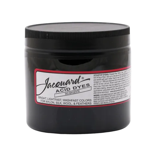 JACQUARD Acid Dye 8oz #643 MAGENTA / MAGENTA barwnik kwasowy do wełny, jedwabiu i piór