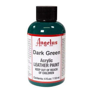 ANGELUS Acrylic Leather Paint Standard 4oz #171 DARK GREEN / CIEMNOZIELONA farba akrylowa do malowania Sneakersów i Jeansu