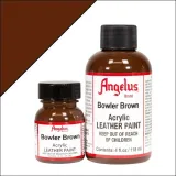 Ciemno brązowa farba do sneakersów i jeansu Bowler Brown Acrylic Leather Paint. Farby do customizacji butów, ubrań.