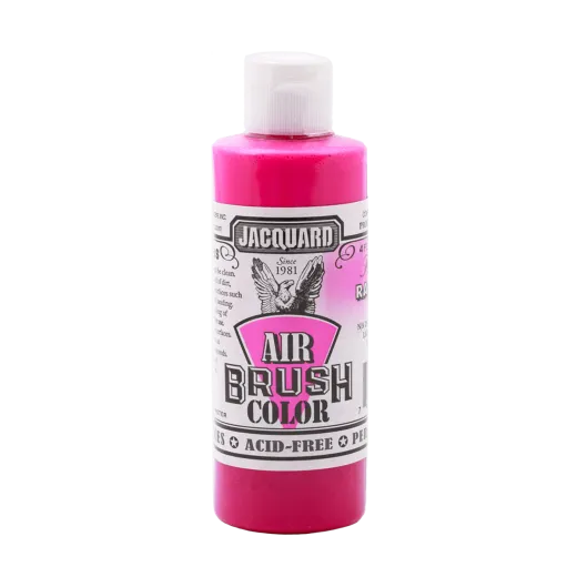 JACQUARD Airbrush Color Fluorescent Paint 4oz #406 RASPBERRY / MALINOWA neonowa farba akrylowa UV do aerografu