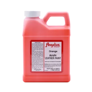ANGELUS Acrylic Leather Paint 1-Pint #024 ORANGE / POMARAŃCZOWA farba akrylowa do malowania Sneakersów i Jeansu