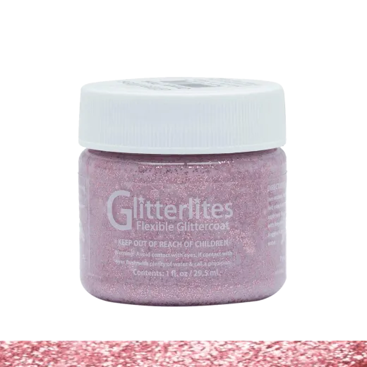 Różowa akrylowa brokatowa farba do customizacji i rękodzieła. Farby z brokatem do butów, jeansu, ubrań, skór, tkanin. 