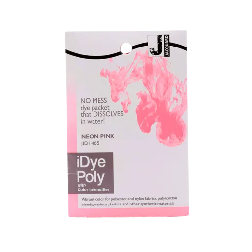 JACQUARD iDye Poly 0.49oz #1465 NEON PINK / RÓŻOWY NEONOWY barwnik do poliestru, nylonu, tkanin syntetycznych i tworzyw sztucznych