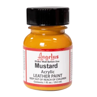 ANGELUS Acrylic Leather Paint Standard 1oz #196 MUSTARD / MUSZTARDOWA farba akrylowa do malowania Sneakersów i Jeansu