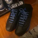 Niebieskie okrągłe odblaskowe sznurowadła, sznurówki, sznury do sneakersów, kicksów, Adidas NMD R1, Ultra Boost, Yeezy 350. Customizacja butów Lace Lab.