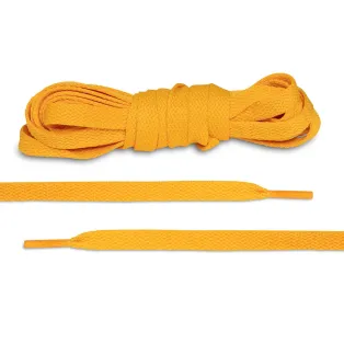 LACE LAB JORDAN 1 Laces 8mm Gold / Złote płaskie sznurowadła do butów