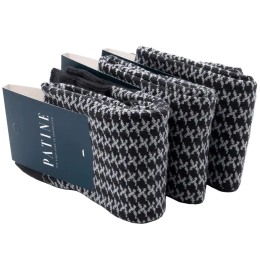 Casualowe męskie skarpety szare z jasnoszarym wzorem. Skarpety do trampek i butów eleganckich.