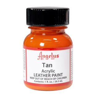 ANGELUS Acrylic Leather Paint Standard 1oz #029 TAN / BRĄZOWA farba akrylowa do malowania Sneakersów i Jeansu