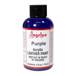 ANGELUS Acrylic Leather Paint Standard 4oz #047 PURPLE / PURPUROWA farba akrylowa do malowania Sneakersów i Jeansu