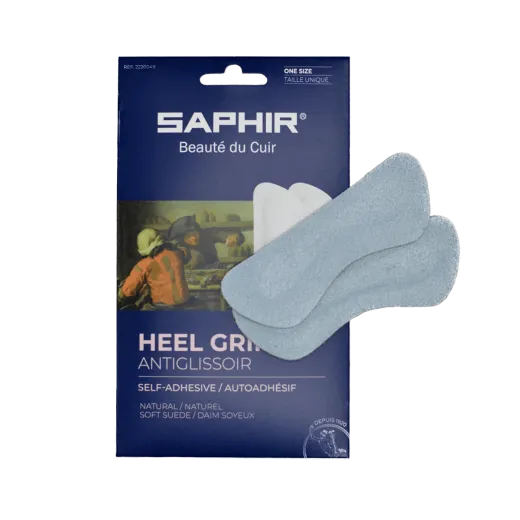 SAPHIR BDC Insoles Heel Grips Natural 3cm - samoprzylepne skórzane zapiętki do butów