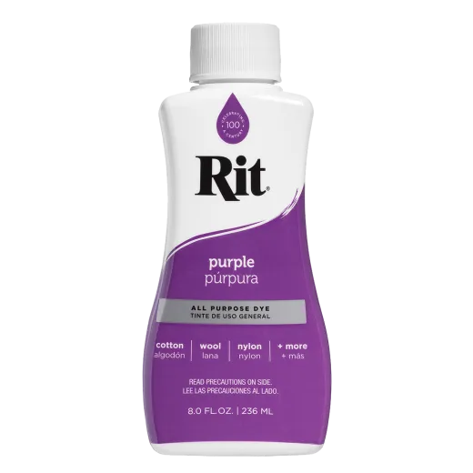 uniwersalny fioletowy barwnik do tkanin i innych powierzchni w formie płynnej RIT DYE PURPLE