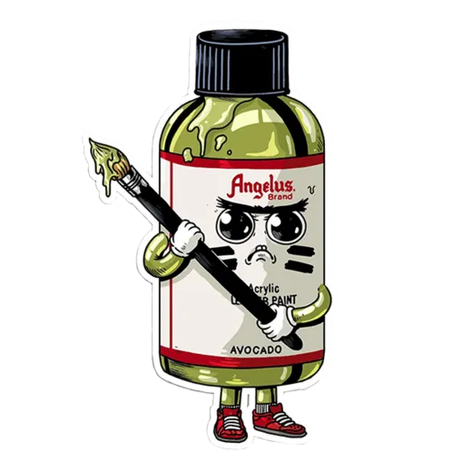 ANGELUS Sticker Avocado Bottle 1szt