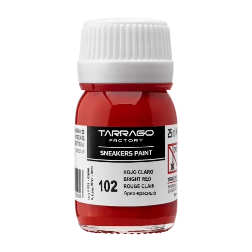 Jasnoczerwona farba do customizacji Tarrago Sneakers Paint Collector bright red. Farba akrylowa do malowania butów i jeansu. 