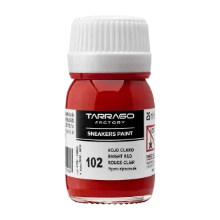 TARRAGO SNEAKERS Paint Collector Colors 25ml #102 BRIGHT RED / Jasnoczerwona farba akrylowa do personalizacji butów i ubrań
