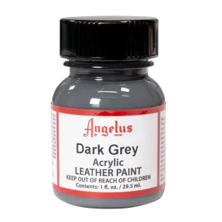 ANGELUS Acrylic Leather Paint Standard 1oz #080 DARK GREY / CIEMNOSZARA farba akrylowa do malowania Sneakersów i Jeansu