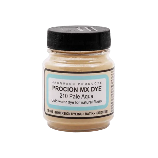 JACQUARD Procion MX Dye 0.66oz #1210 PALE AQUA / Jasnoturkusowy barwnik do tkanin z naturalnych włókien roślinnych (celulozowych)