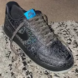 Czarne płaskie sznurowadła odblaskowe do butów LACE LAB Reflective FLAT 2.0 Laces Black, personalizacja obuwia, custom, customizacja adidasów