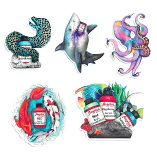 ANGELUS Stickers by Kendra Customs kpl / 5szt