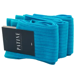 PATINE Socks Shadow PASH24B Turquoise / Purple - Skarpety klasyczne