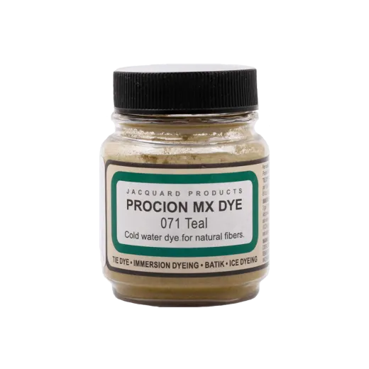 JACQUARD Procion MX Dye 0.66oz #1071 TEAL / Morski barwnik do tkanin z naturalnych włókien roślinnych (celulozowych)