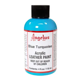ANGELUS Acrylic Leather Paint Standard 4oz #045 BLUE TURQUOISE / NIEBIESKOTURKUSOWA farba akrylowa do malowania Sneakersów i Jeansu