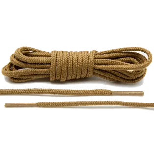 LACE LAB Roshe Laces 3mm Cappucino / Kawowe okrągłe sznurowadła do butów