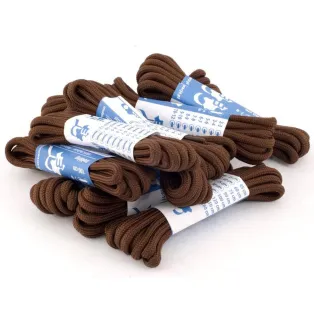 MR Laces Trekking Strong 4mm Brown - brązowe wzmacniane sznurowadła trekkingowe