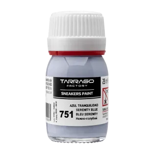 TARRAGO SNEAKERS Paint Pastel Colors 25ml #751 SERENITY BLUE / Niebieska pastelowa farba akrylowa do malowania obuwia i odzieży